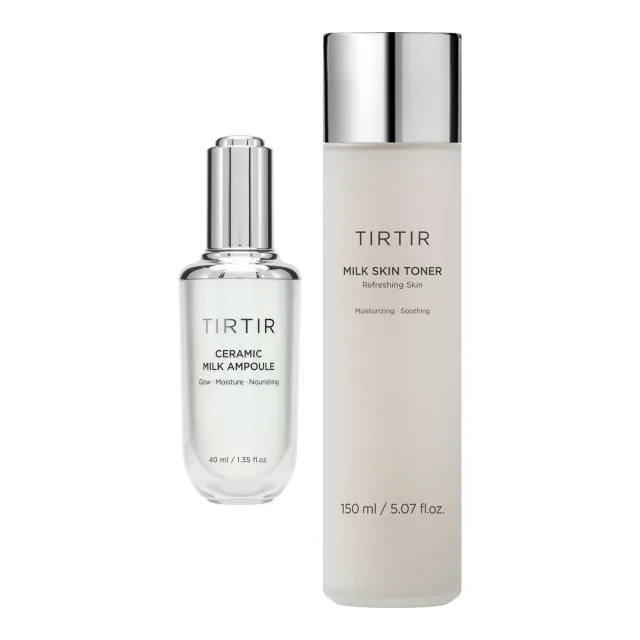 Tirtir Ceramic Milk Skincare Essentials Ampoule & Toner