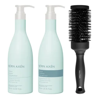 Björn Axén Moisture Care & Styling Essentials Shampoo & Conditioner & Blowout Brush
