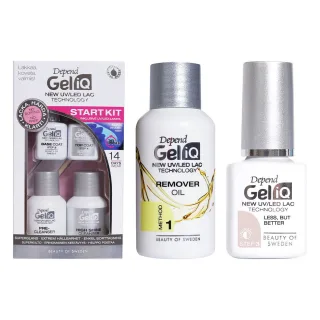 Depend Gel Polish Starter Set With Remover Start Kit, Less But Better, Remover Oil