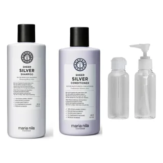 maria nila Sheer Silver Kit Shampoo Conditioner & Travel Bottle