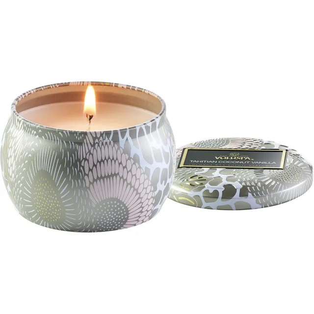 Voluspa Mini Tin Candle Tahitian Coconut Vanilla