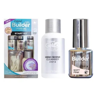 Depend Gel Nail Foundation Kit Starter Kit, High Shine Cleanser & Builder Gel