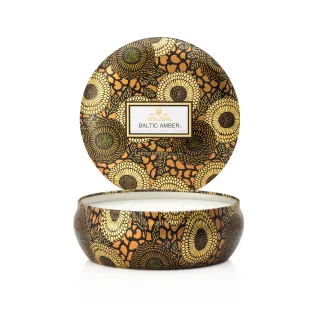 Voluspa Baltic Amber Japonica 3-Wick in Decorative Tin