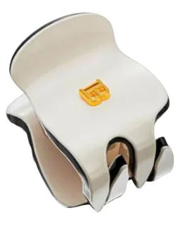 Balmain Hair Clip White/Black