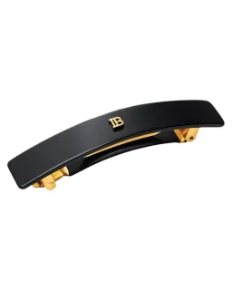 Balmain Cellulose Acetate Barrette pour Cheveux, Black