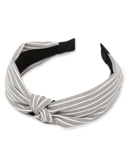 Everneed headband Kara stribs grey