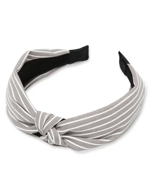 Everneed headband Kara stribs grey