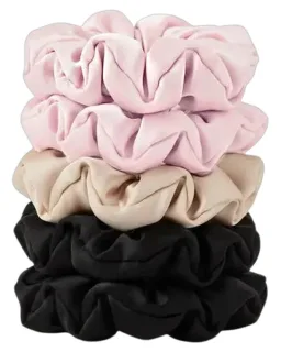 Yuaia Haircare 5-pak Soft Satin Scrunchies Medium Blush 5 stk.