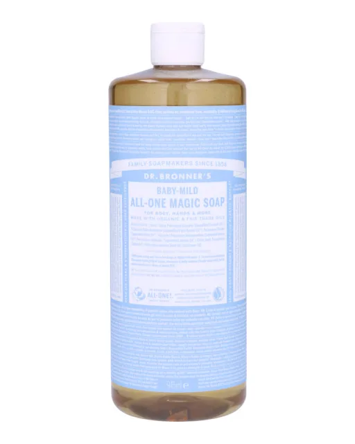 Dr. Bronner's Pure-Castile Soap Baby-Mild (Unscented)