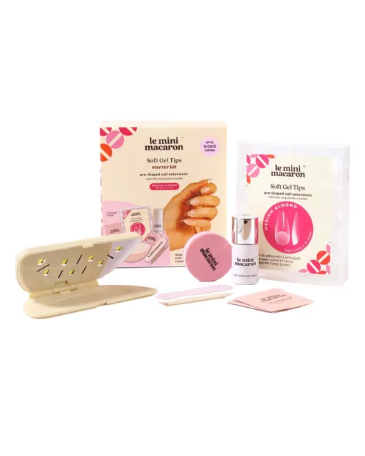 Le Mini Macaron Soft Gel Tips Starter Kit Medium Almond