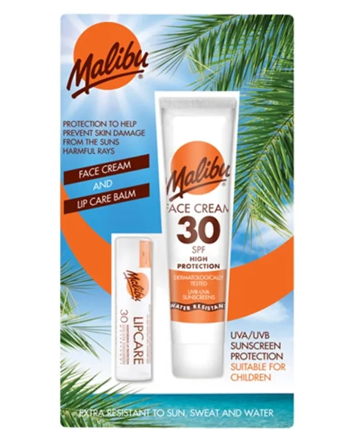 Malibu Face Cream & Lipbalm Blister Pack SPF30 (F)