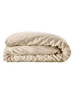 Yuaia Haircare Bamboo Duvet Cover Champagne