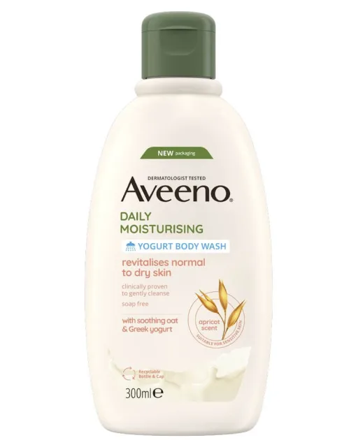 Aveeno Daily Moisturising Yoghurt Body Wash - Apricot & Honey