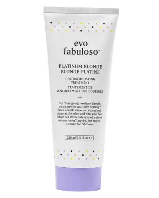 Evo Fabuloso Platinum Blonde Blonde Colour Intensifying Treatment