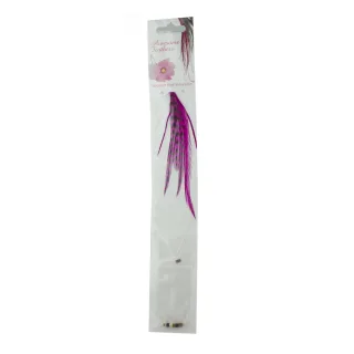 Fjer Extensions Pink kort