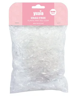 Yuaia Haircare Snag-free Elastic Hair Ties Clear 1000 stk.
