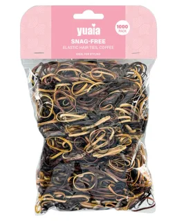 Yuaia Haircare Snag-free Elastic Hai Ties Coffee 1000 stk.