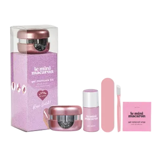 Le Mini Macaron Gel Manicure Kit Rose Gold (U)