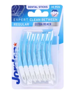 Jordan Dental Sticks Expert Clean Between Regular Blue