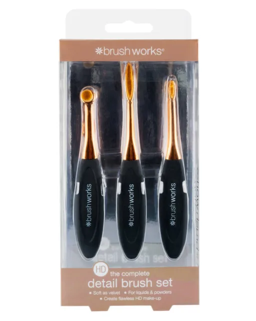 Brushworks Detail Makeupbørste Brush Set