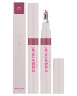 Poppy Head Juicy Pen Drip Lip Oil
