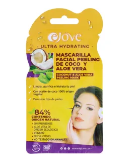 Ejove Kokos Aloe Vera Peelende Ansigtsmaske