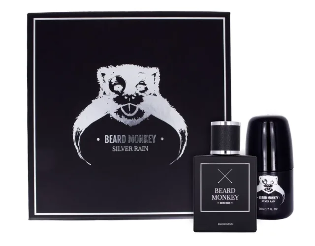 Beard Monkey Giftset Silver Rain
