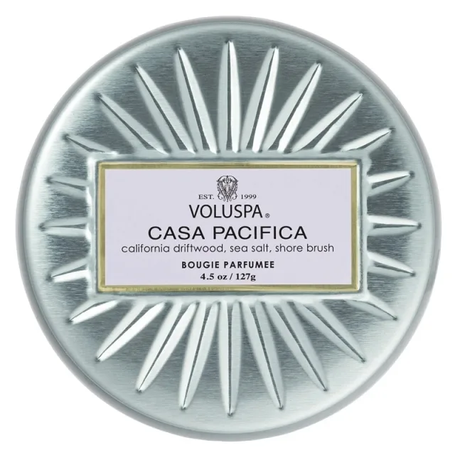 Voluspa Decorative Tin Candle Casa Pacifica