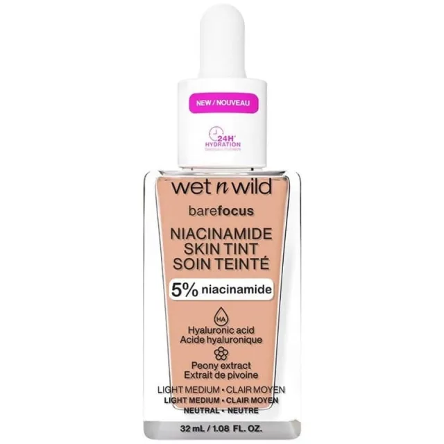 Wet n Wild Bare Focus Niacinamide Skin Tint - Light Medium Sand