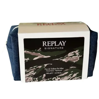 Replay Giftset Signature Man Edt + Pochette