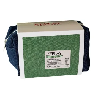 Replay Giftset Green On Me Man Edt + Pochette