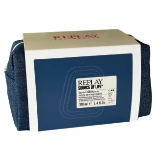 Replay Giftset Source Of Life Man Edt + Pochette