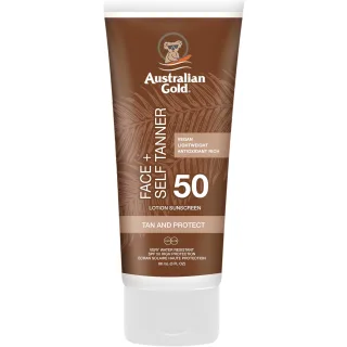 Australian Gold SPF 50 Face + selftanner