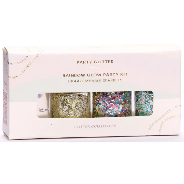 Glitter Eco Lovers Rainbow Glow Party Kit