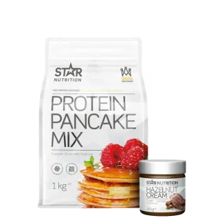 Star Nutrition Proteinpannkakor + Protein Hasselnötskräm