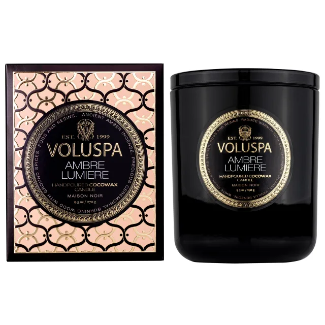 Voluspa Ambre Lumiere Classic Boxed Candle