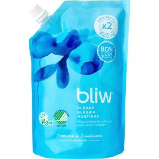 Bliw Blåbär Moisturising Soap Refill