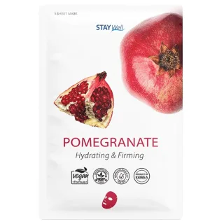 Stay Well Vegan Sheet Mask - Pomegranate