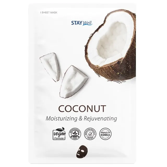 Stay Well Vegan Sheet Mask - Coconut