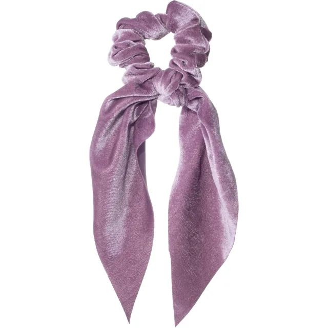 Dazzling Scrunchie Tail Velvet Purple