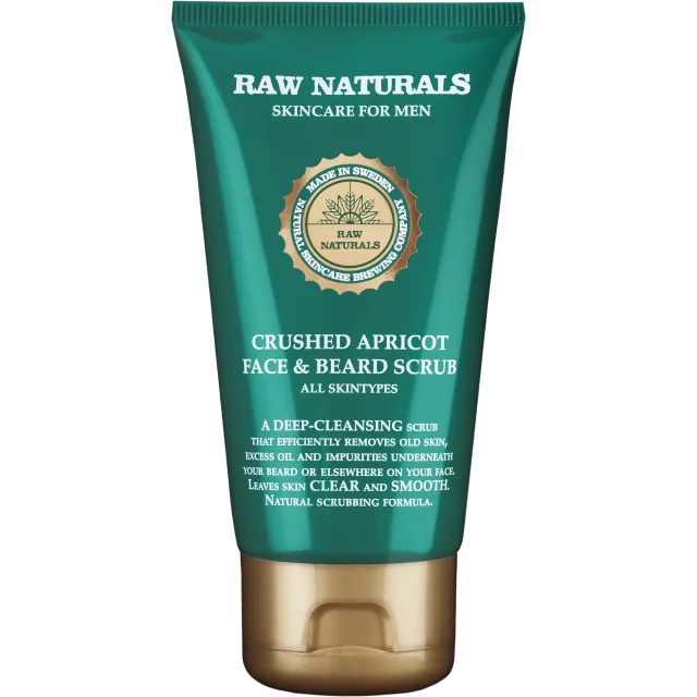 Raw Naturals Crushed Apricot Face & Beard Scrub