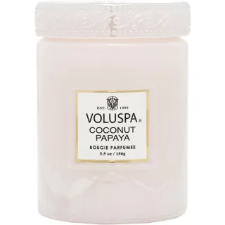 Voluspa Coconut Papaya Mini Glass Jar