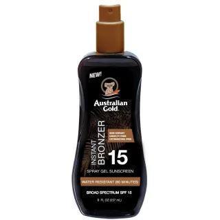 Australian Gold SPF15 Spray Gel With Bronzer