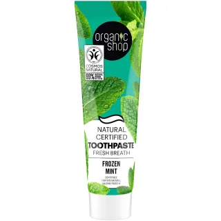 Organic Shop Toothpaste Fresh Breath Frozen Mint