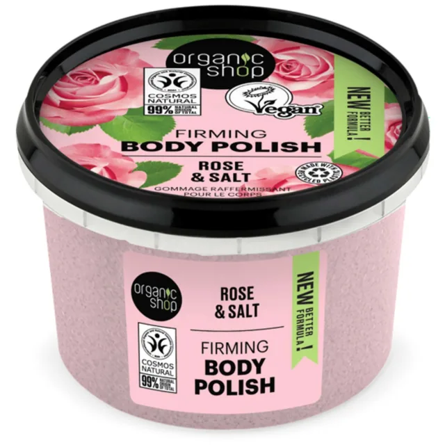 Organic Shop Body Polish Rose & Salt