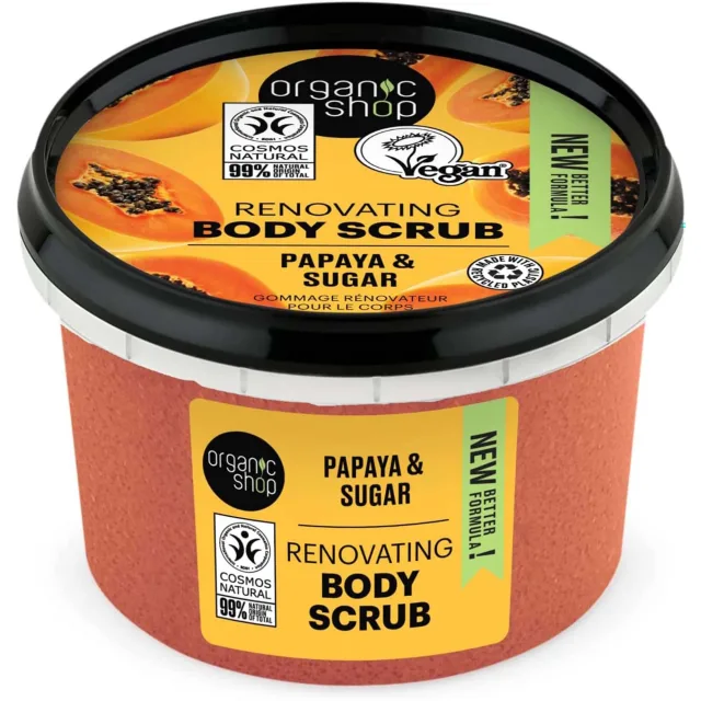 Organic Shop Body Scrub Papaya & Sugar