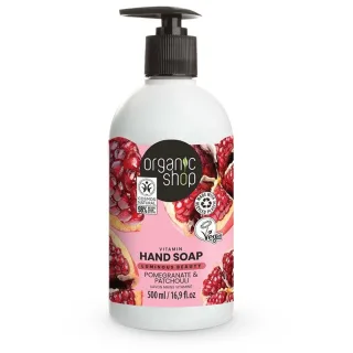 Organic Shop Hand Soap Pomegranate and Patchouli