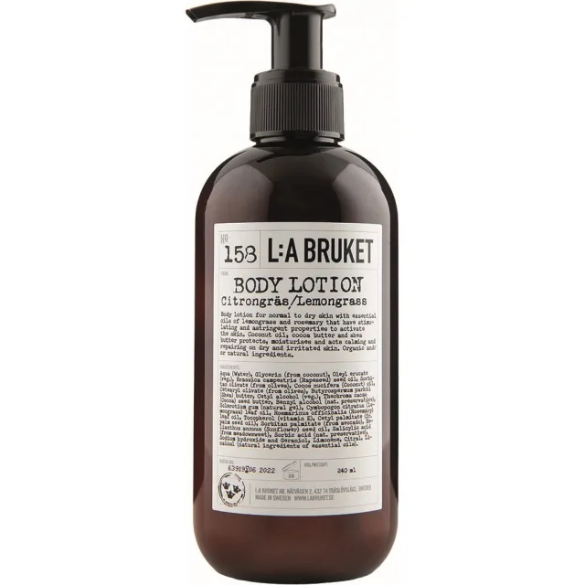 L:a Bruket 158 Bodylotion Lemongrass CosN
