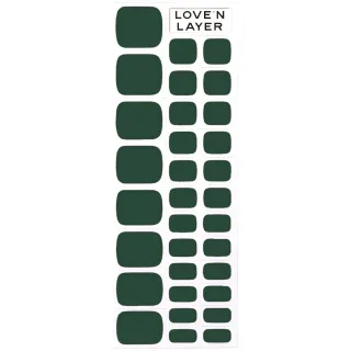 Love'n Layer Solid Toe Layers Forest Green
