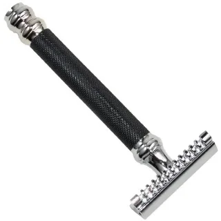 Parker Shaving Parker 26C -Black & Chrome Handle Open Comb